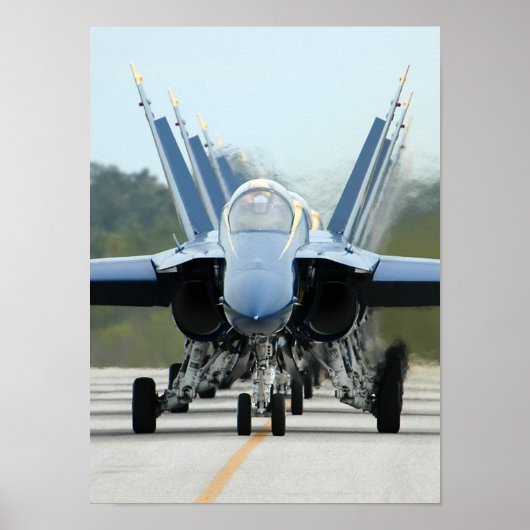 De Blauwe Angels Poster (Voorkant)