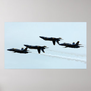 De Blauwe Angels Poster