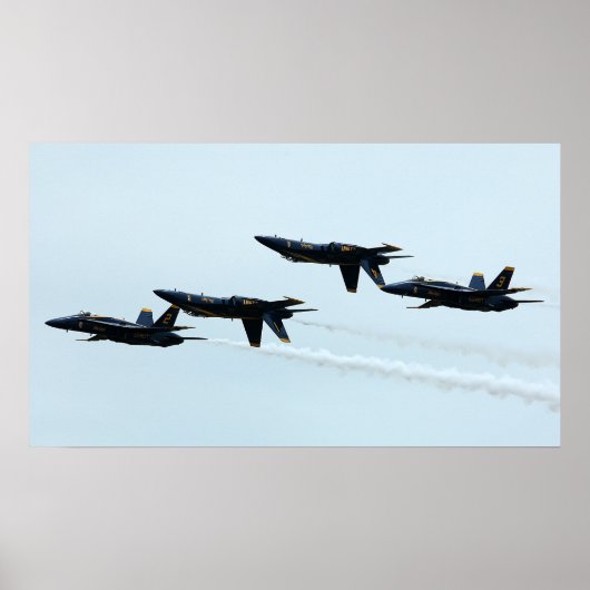 De Blauwe Angels Poster (Voorkant)