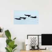 De Blauwe Angels Poster (Thuiskantoor)
