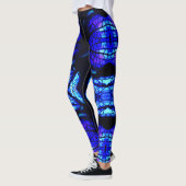 De blauwe Avatar-gloed Leggings (Links)