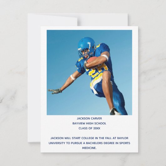 De blauwe Bekleding van het Manuscript Afstuderen  Aankondiging (Achterkant)