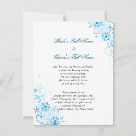 De blauwe Bloem van de Ster Kaart