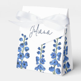 De blauwe bloemen van Delphinium Bedankdoosjes