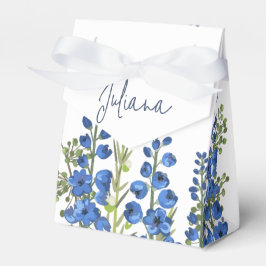 De blauwe bloemen van Delphinium Bedankdoosjes