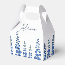 De blauwe bloemen van Delphinium Bedankdoosjes
