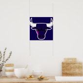 De blauwe blues poster (Keuken)