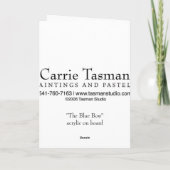 De blauwe boog kaart (Achterkant)