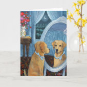 De blauwe boog kaart (Gele Bloem)