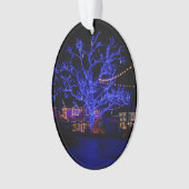 De blauwe boom ornament (voorkant)