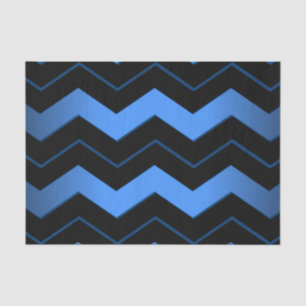 De Blauwe Chevron van het kobalt Tissuepapier