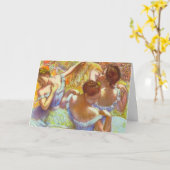 De Blauwe Danseressen van Edgar Degas Kaart (Gele Bloem)