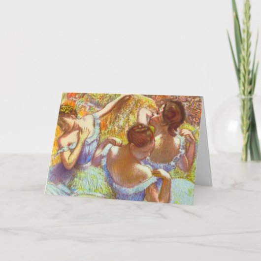 De Blauwe Danseressen van Edgar Degas Kaart (Voorkant)