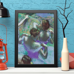 De Blauwe Danseressen van Edgar Degas Poster