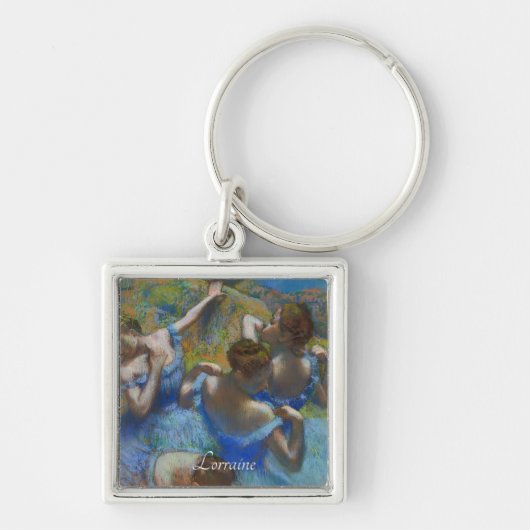 De blauwe dansers, Degas Art Sleutelhanger (Voorkant)