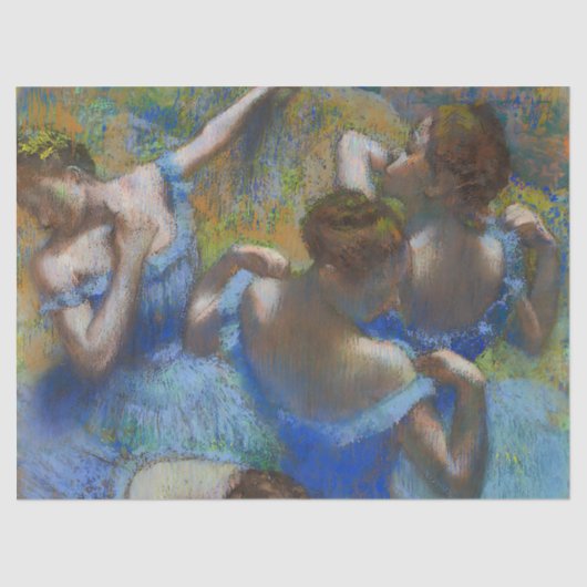 De blauwe dansers, Degas Art Tissuepapier (Voorkant)