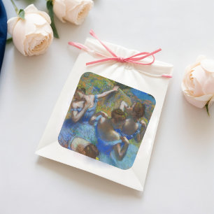 De blauwe dansers, Degas Art Vierkante Sticker