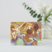De blauwe dansers van Edgar Degas Briefkaart (Staand voorkant)