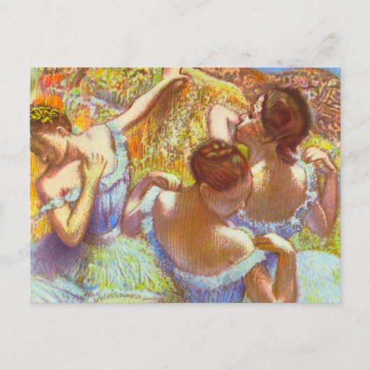 De blauwe dansers van Edgar Degas Briefkaart (Voorkant)