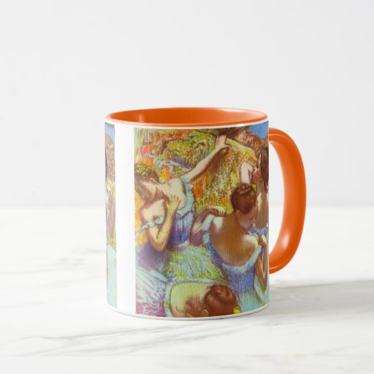 De blauwe dansers van Edgar Degas Mok (Voorkant rechts)