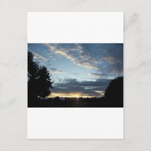 De blauwe Dromen van de Zonsondergang Briefkaart