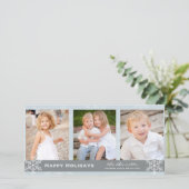 De blauwe en Grijze Kaart van de Vakantie van de (Staand voorkant)