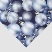 De Blauwe en Zilveren Kerstmisbol Reeks Ontwerp 9 Tissuepapier (Detail)