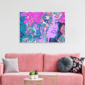 De Blauwe Engel Canvas Afdruk (Insitu (Woonkamer))