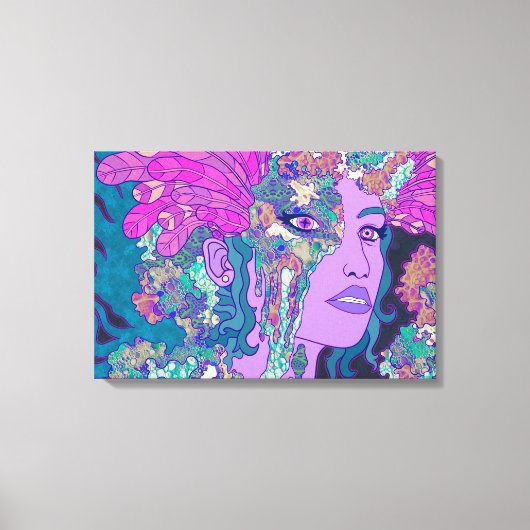 De Blauwe Engel Canvas Afdruk (Voorkant)