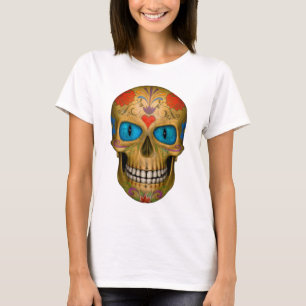 De blauwe Eyed T-shirt van Undead van de Zombie