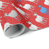 De blauwe geit cadeaupapier (Rol Hoek)