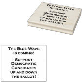 DE BLAUWE GOLF KOMT ERAAN! 	RUBBERSTEMPEL (Gestempeld)