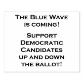 DE BLAUWE GOLF KOMT ERAAN! 	RUBBERSTEMPEL (Afrduk)