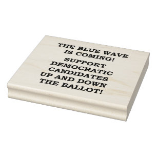 DE BLAUWE GOLF KOMT ERAAN! 	RUBBERSTEMPEL