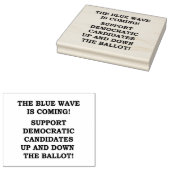 DE BLAUWE GOLF KOMT ERAAN! 	RUBBERSTEMPEL (Gestempeld)