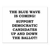 DE BLAUWE GOLF KOMT ERAAN! 	RUBBERSTEMPEL (Afrduk)