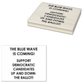 DE BLAUWE GOLF KOMT ERAAN! 	RUBBERSTEMPEL (Gestempeld)