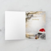 De blauwe Heeler kaarten van de de winterScène (Binnen)