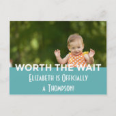 De blauwe Heldere Moderne Aankondigingen van de (Voorkant)