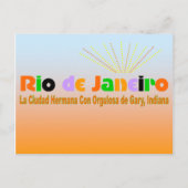 De Blauwe Hemel van het Briefkaart van Rio (Voorkant)