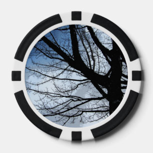De blauwe Hemelen en Spaanders van de Pook van de Poker Chips