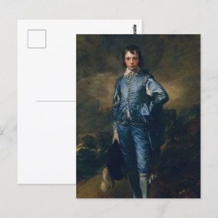 De blauwe jongen briefkaart