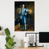 De blauwe jongen van Thomas Gainsborough Poster (Thuiskantoor)