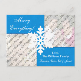 De blauwe Kaart van de Vakantie van Sneeuwvlokken