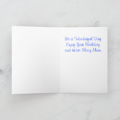 De blauwe Kaart van de Verjaardag van de Kajak van (Binnen)