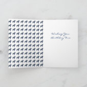 De blauwe Kaart van de Verjaardag van het Paard (Binnen)