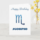 De blauwe Kaart van de Verjaardag van het Teken (Gele Bloem)