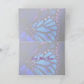 De blauwe Kaart van het Moederdag van de Vlinder (Binnen)