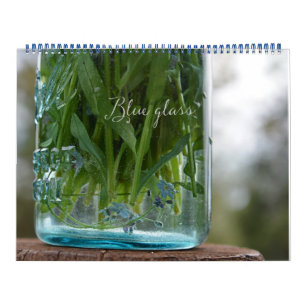 De blauwe kalender van het Glas