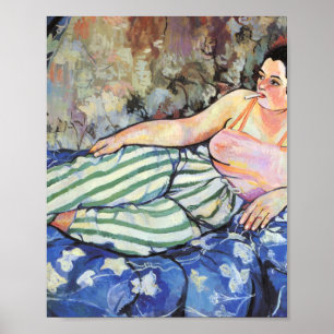 De blauwe kamer van Suzanne Valadon Poster